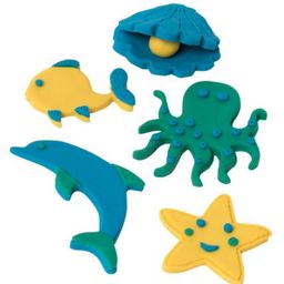 Paper Moon Tutti Frutti Scented Modeling Clay Dough with Moulds for Kids - Multicolor image 3