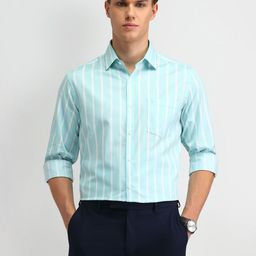 Arrow Men Slim Fit Opaque Striped Casual Shirt-image-104