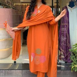 CaniBani Women Embroidered Viscose Rayon Kurta Sets With Dupatta-picture-10