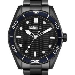 unltd. Men Brass Textured Dial & Reset Time Analogue Watch UNG070004-18