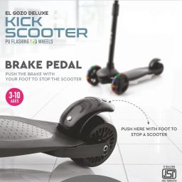 joyride Two Wheel Kick Scooter for Boys and Girls with 3 Levels Adjustable Handlebar image 5
