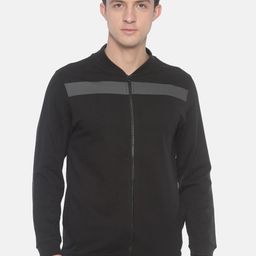 Steenbok Stand Collar Cotton Front-Open Sweatshirt-image-23