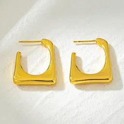FIMBUL Square Hoop Earrings-14
