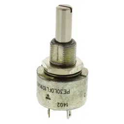 Vishay Panel Mount Rotary Potentiometer 90 mW Power 1 mΩ Resistance Solder Lug Terminal, PE30L0FL105KAB-12