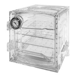 Abdos 11 L Capacity and 322 x 285 x 271 mm Dimension Natural PC Vacuum Guage Cubic Desiccator, E11613-image-59