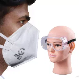 ORILEY GC-002345 Universal Unisex Goggle & P18N95 Disposable Face Mask White (Pack of 2)-image-25