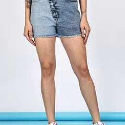 PUELLA Women High-Rise Denim Shorts-picture-35