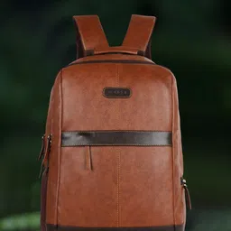 Veneer Unisex Colourblocked Backpack-48