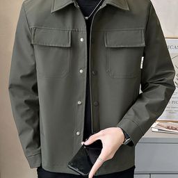 StyleCast x Revolte Men Lightweight Open Front Jacket-2
