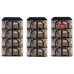 Kuber Industries Navy Blue Set of 6 Regular Drawer Organiser Organisers-31