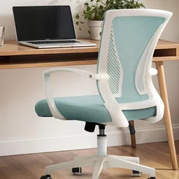 DROGO Ergonomic Blue High Back Mesh Adjustable Seat Rocking & Winged Back Study Chair-image-22