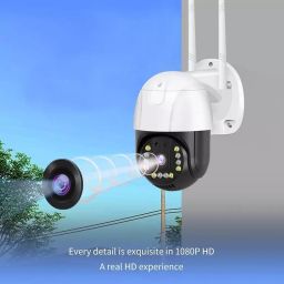 CAMLEIGH Two-Way Audio 4G Home Security Camera 5 MP with Color Night Vision & Weather Proof, V380 Pro image 5