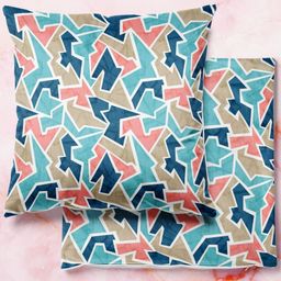 ArtzFolio Multicoloured Set of 2 Velvet Square Cushion Covers-image-73