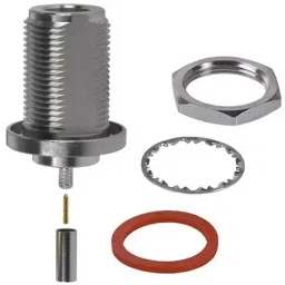 AMPHENOL RF RF Connectors RF/COAXIAL, N BULKHEAD JACK, STRAIGHT, 50 OHM CRIMP, 172108-image-89