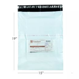 Jflexy (15X19+2 inch) 51 Micron With Pod Plain Packaging Courier Bag Pack of 500-image-56