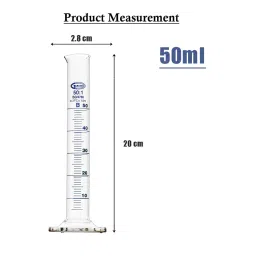 Glassco GC-138.522.03A1PC Measuring Cylinder with Hexagonal Base Class B 50 ml image 4