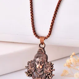 AGARWALPRODUCT Unisex Stainless Steel Lord Hanuman Pendant-image-94