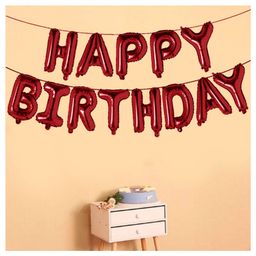 Johra Happy Birthday Letter Foil Banner Decoration Rose - Pack of 13-image-62