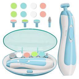 OPINA Electric Baby Nail Trimmer with 6 attachment and LED Light - Blue-image-86