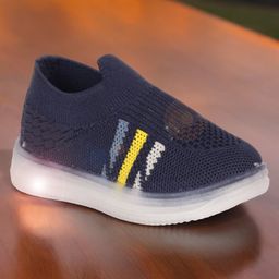 Lil Lollipop Knitted Designed LED Shoes - Navy Blue-image-60