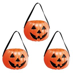 Kaku Fancy Dresses Pack Of 3 Halloween Theme Medium Pumpkin Baskets - Orange-image-27