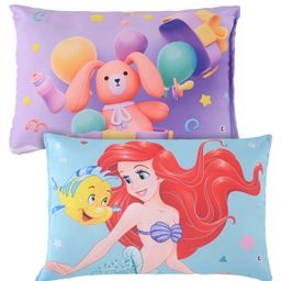 Kuber Industries Pack of 2 Kids Pillows for Boys & Girls | 12"x18" Soft Cushion & Pillow Filler for Sleeping Toddlers | Printed -Sky Blue & Purple-4