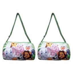 Happile Kids jungle theme Duffle shoulder bags combo of 2 for school/travelling/sports/Picnic Apt for 2-15 Yrs. Kids-image-52