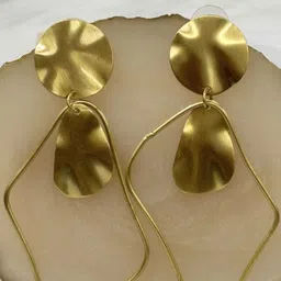 BDIVA Gold-Plated Contemporary Drop Earrings image 5