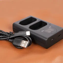 IJJA DMW-BLK22 dual type C charger with LCD display for BLK22 batteryCamera Battery Charger-image-18