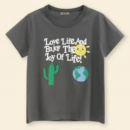 INCLUD Kids Boys Graphic Printed Round Neck Cotton T-shirt-image-5