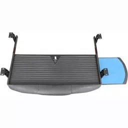 Implemental Keyboard with Mouse Tray & Computer Wire Cable Manager ABS Black & Brown (Set of 4) image 3