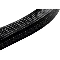 MULTICOMP PRO Sleeving ZIPPER BRAIDED CABLE WRAP, PE, BLK, 1M, 3.28 FT, PP001385-18