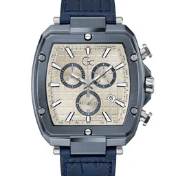 GC spirit tonneau Men Leather Textured Straps Analogue Watch Y83013G1-picture-36