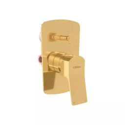 CERA Sylvina High Flow Diverter System Single Lever Exposed Part PVD Finish French Gold, F1021721FG-image-9