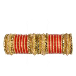 Unique dream Set Of 2 Stone-Studded & Beaded Bangles-image-65