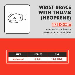 Samson Wrist Brace with Thumb (Neoprene) Universal, NP-3015 image 4