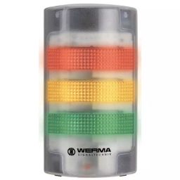 Werma Signal Tower FlatSIGN Series Red/Green/Yellow 3 Lights 115-230 V Wall Mount, 691.100.68-image-63