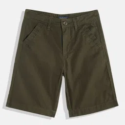 Allen Solly Junior Boys High-Rise Pure Cotton Shorts-image-99