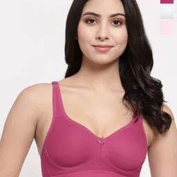 College Girl Pack Of 3 Seamless Lightly Padded Minimizer Bra-picture-15