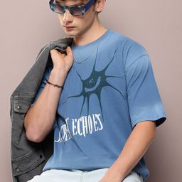 Kook N Keech Men Typography Printed Drop-Shoulder Sleeves Oversized T-shirt-picture-5
