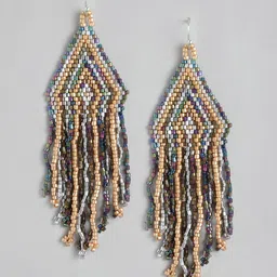 RICHEERA Multicoloured Teardrop Shaped Drop Earrings-picture-33