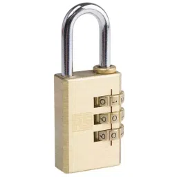 RS PRO Combination Weatherproof Brass Combination Padlock, 5 mm Shackle, 30 mm Body Model No 7816035-6
