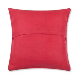 Fabindia Standalone Red Jute Square Cushion Cover-image-4