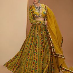 neha khullar Printed Beads and Stones Ready to Wear Lehenga & Blouse With Dupatta-picture-29