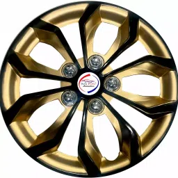 Auto Pearl GoRv14 R13 33.02 cm (13 Inch) PPress Type Wheel Hubcap with Retention Ring Glossy Golden Reverse Wheel Cover for Maruti NA (Set of 4)-image-97