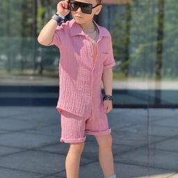 BELLIZA Boys Cotton Blend Solid Clothing Set-picture-37
