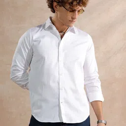 WROGN Spread Collar Comfort Slim Fit Casual Shirt-image-65