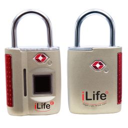 iLife Fingerprint TSA Painted keyless Padlock - Gold-31