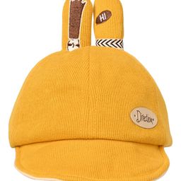Kid-O-World Direction Patch Textured Cap - Yellow-image-77