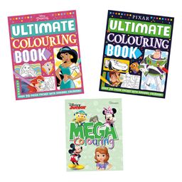 Disney Colouring Set of 3 books - English-10